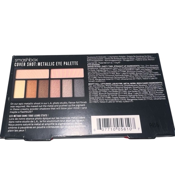 NWB Smashbox Cover Shot Eye Palette Metallic Eyeshadow Palette Neutral Mini - Picture 3 of 3